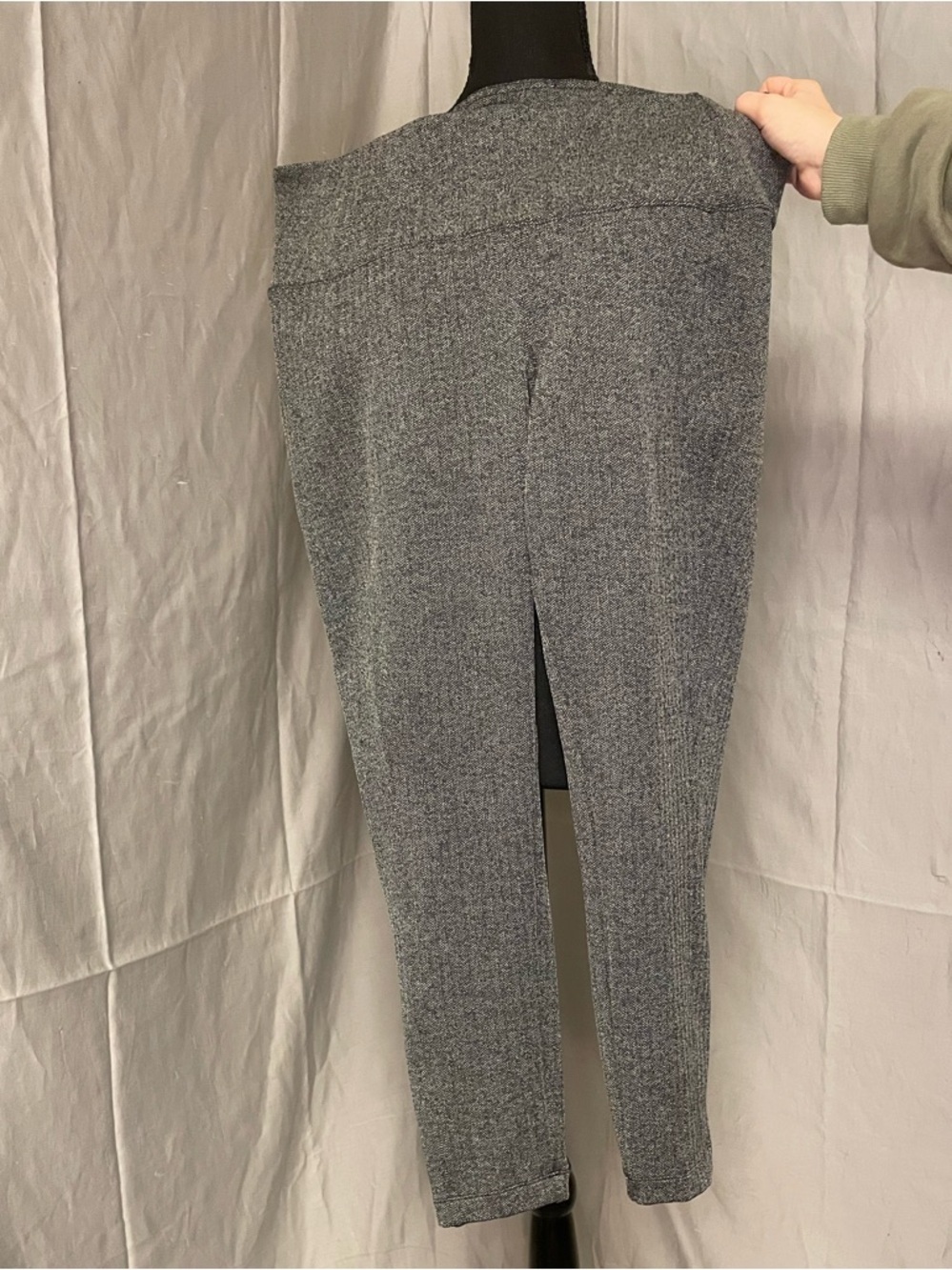 Athleta Gray Herringbone Performance Leggings